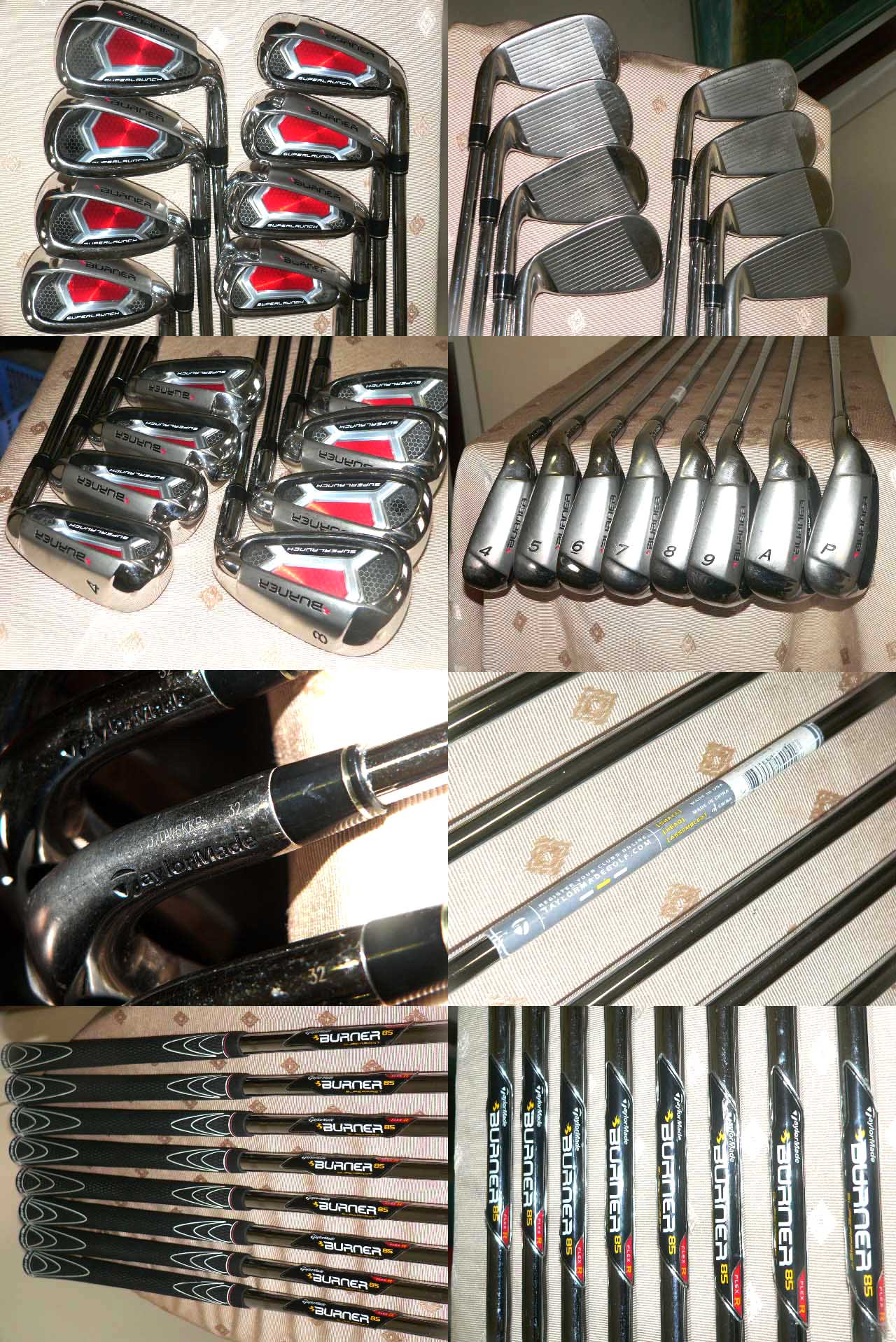 ขายถูกชุดเหล็ก TaylorMade Burner Superlaunch 4-9,AW,PW ก้าน TM B