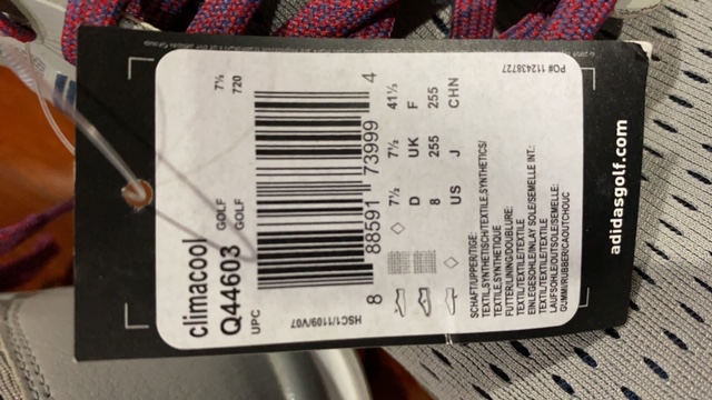 ขายกูก รองเท้ากอล์ฟ ADIDAS ของใหม่ มือ1 แท้ชัวร์ หิ้วมาจากอเมริก