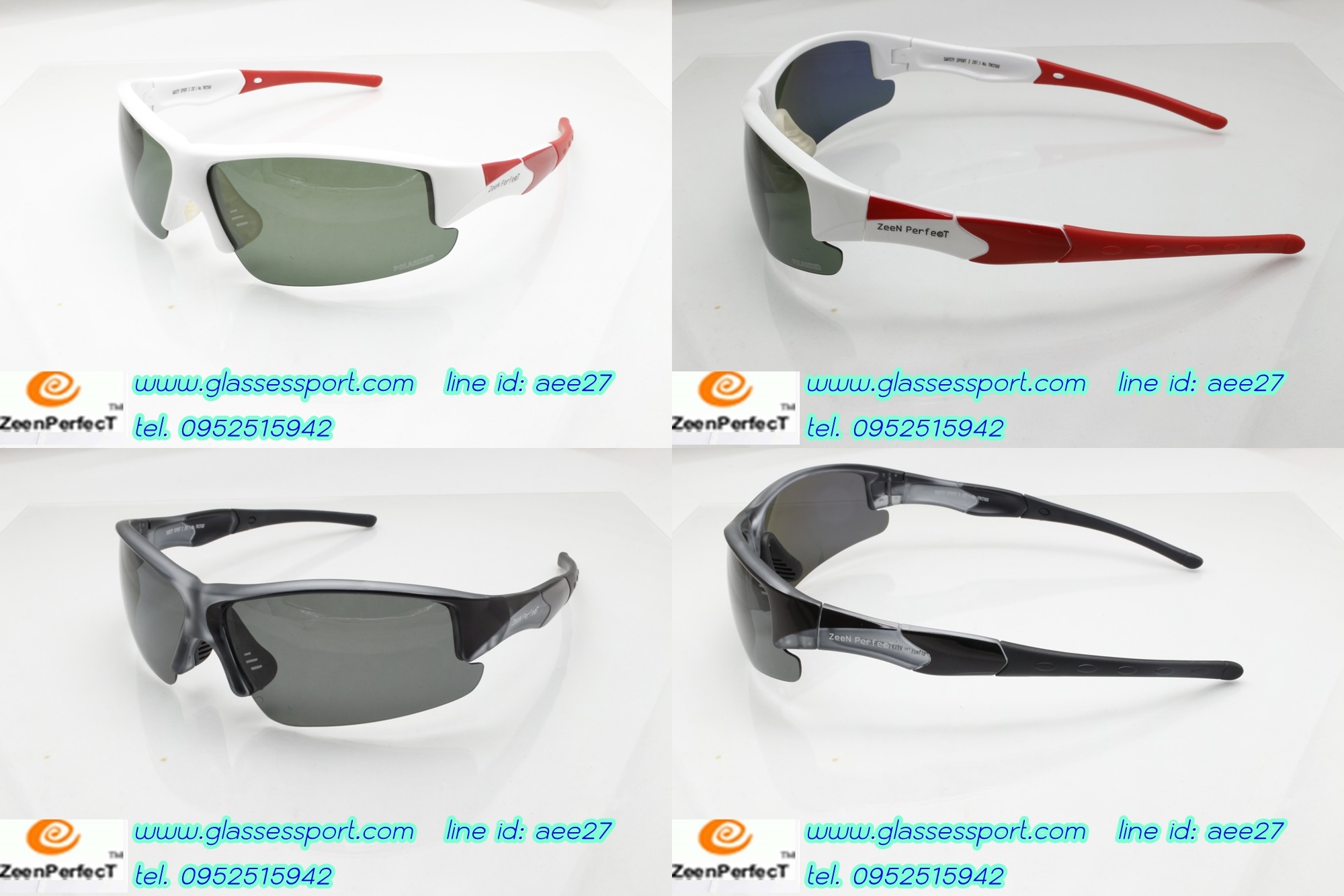 แว่่นกันแดดPolarized Sport  Safety TW2166   Golf  Lens  เล่นกอล์