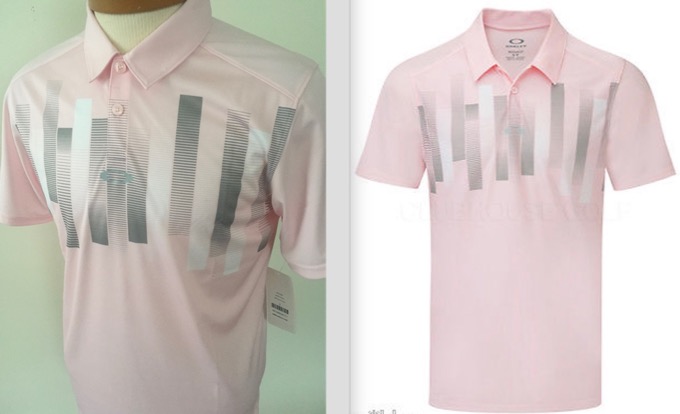 เสื้อ OAKLEY HEATH PINK DUST POLO SIZE SMALL นำเข้าจากอเมริกา