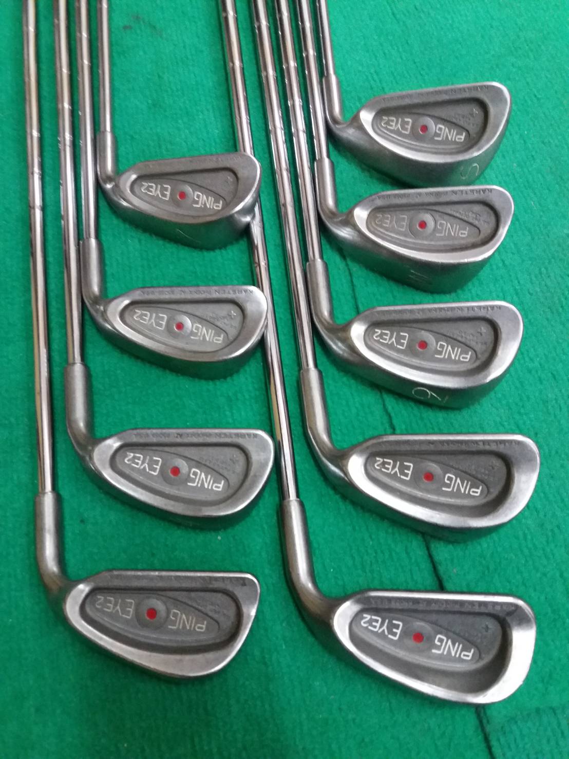 ชุดเหล็ก PING EYE2 จุดแดง เหล็ก#3-W,S(9ชิ้น) ก้านเหล็ก Flex R #ม