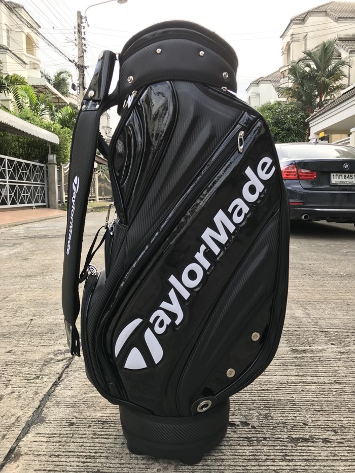 TAYLORMADE GOLFBAG ลายดำคาร์บอน ไม่เหมือนใคร สวยสุดๆ