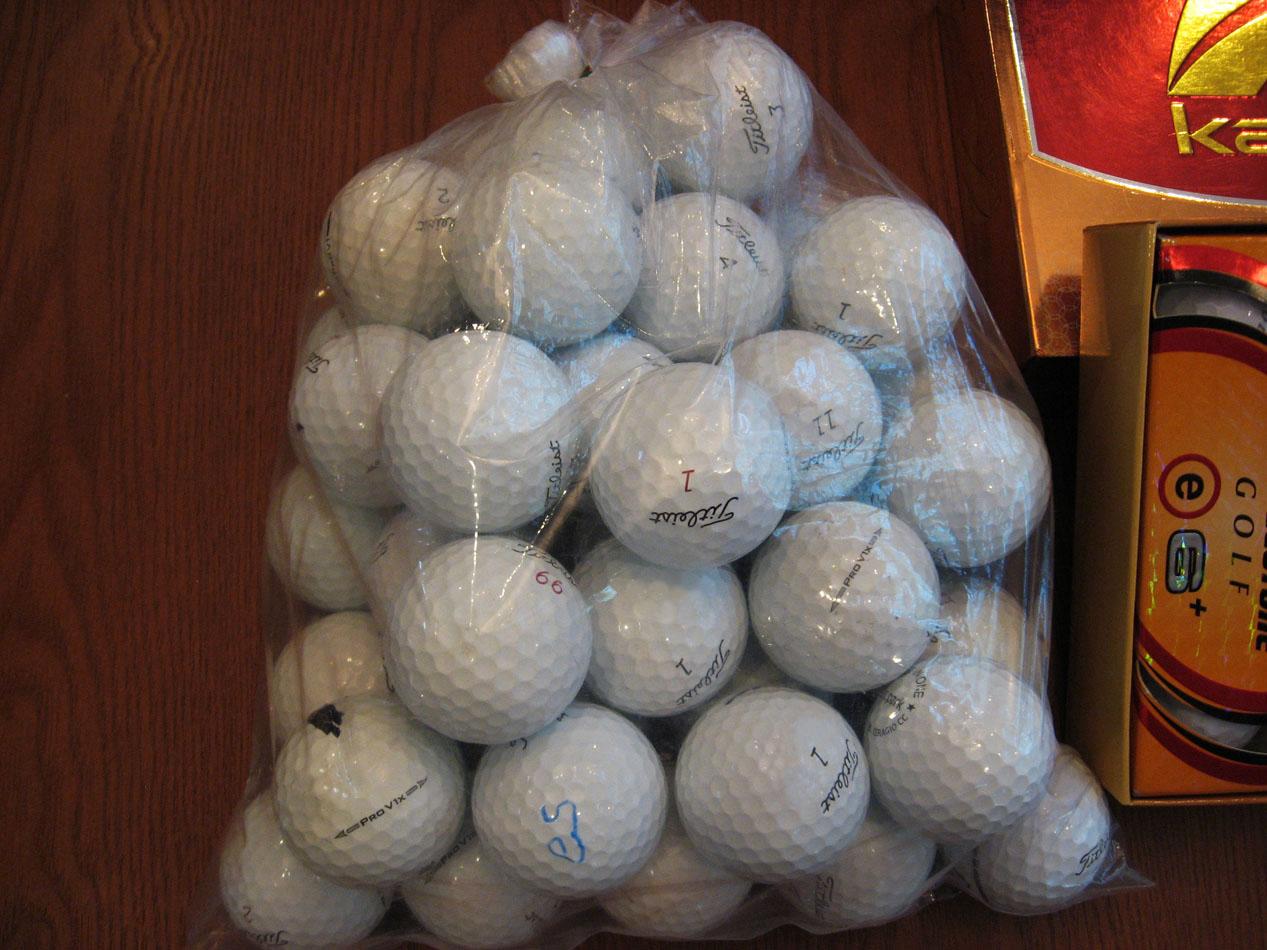 ขายลูก Pro V1, V1x (used 40 ลูก) + ลูกกอล์ฟ Kasco 2 กล่องใหม่ + 