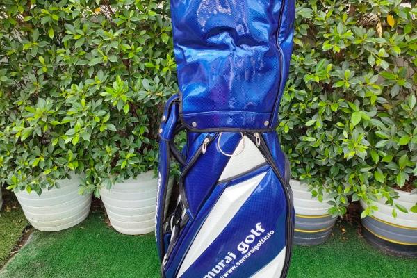 ถุงกอล์ฟ SAMURAI GOLF มือสอง หนังแก้ว สวยมากๆ ถุง TOUR ใบใหญ่ สี