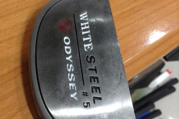 2000 พัตเตอร์ odyseey white steel #5 steel insert milled face กร