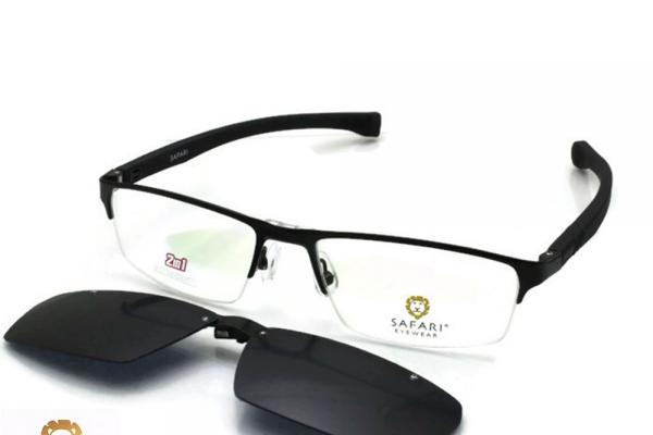 กรอบแว่นสายตา SAFARI 3 IN 1 พร้อมกรอบ cilp on Polarized ขายืดได้