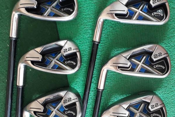 ชุดเหล็ก Callaway X20 เหล็ก5-PW Graphite Flex A มือสองเพียง 5700