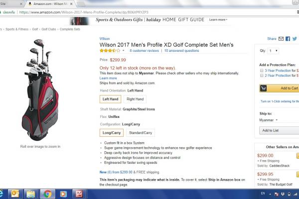 ขาย complete set Wilson Male พร้อมพัตเตอร์ Tourstage และแถมไม้3 