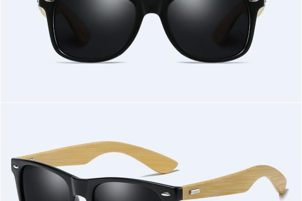 แว่นกันแดด Polarized V2140 ขาไม้แฮนด์เมด